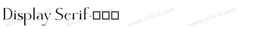 Display Serif字体转换 Display Serif字体转换